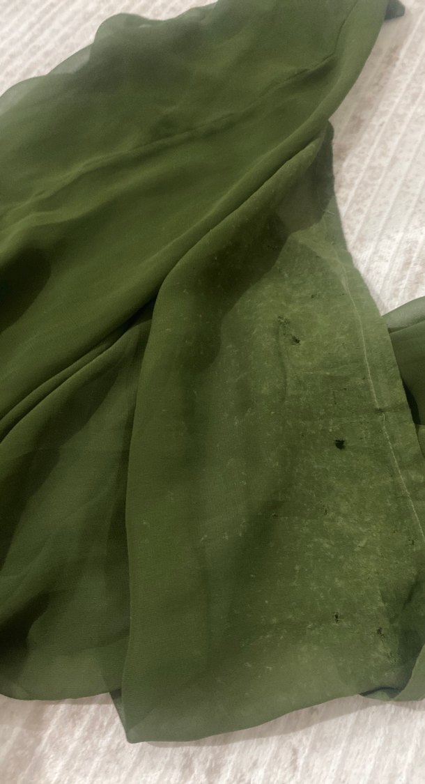 Haki Yeşil Uzun yöresel elbise (L bedeni ,70 kg uygun — görsel 11/12