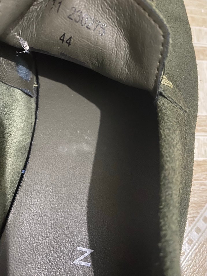 Koyu Haki Süet Loafer 44 numara — görsel 9/14