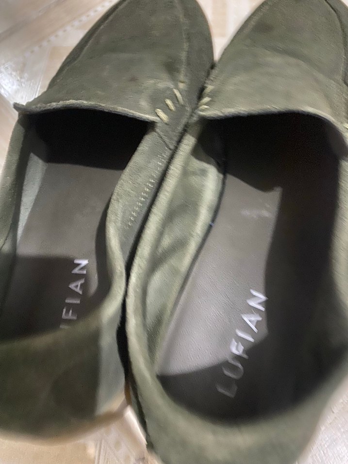 Koyu Haki Süet Loafer 44 numara — görsel 14/14