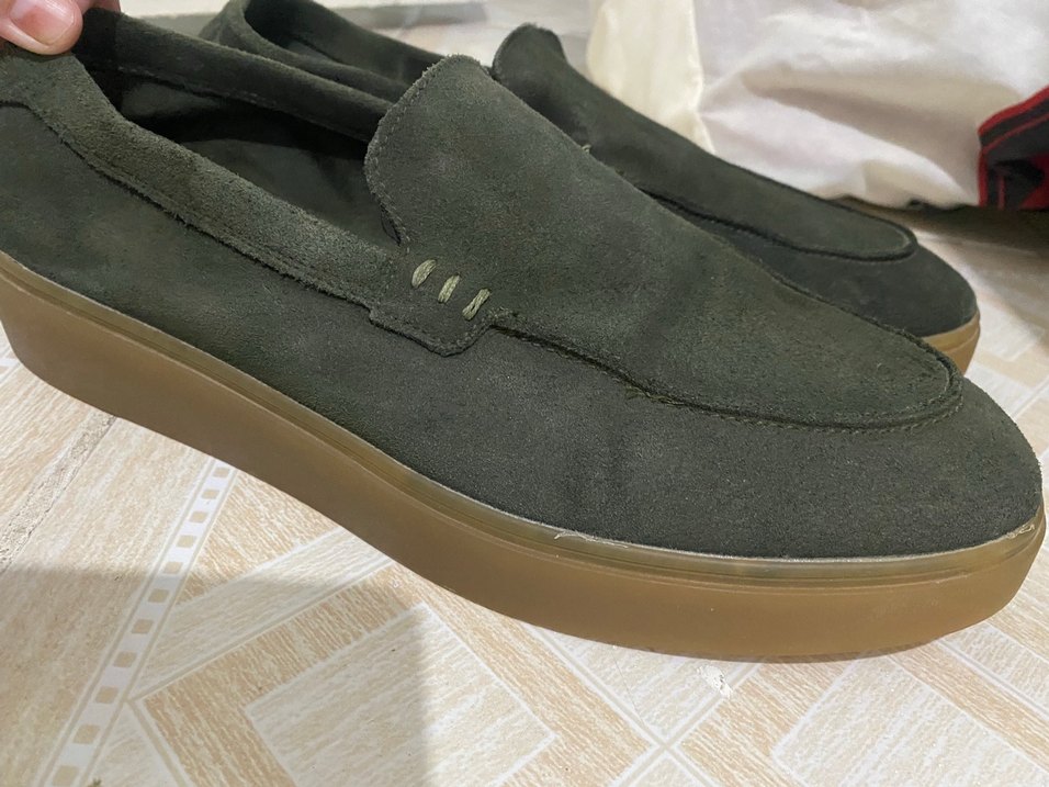 Koyu Haki Süet Loafer 44 numara — görsel 4/14