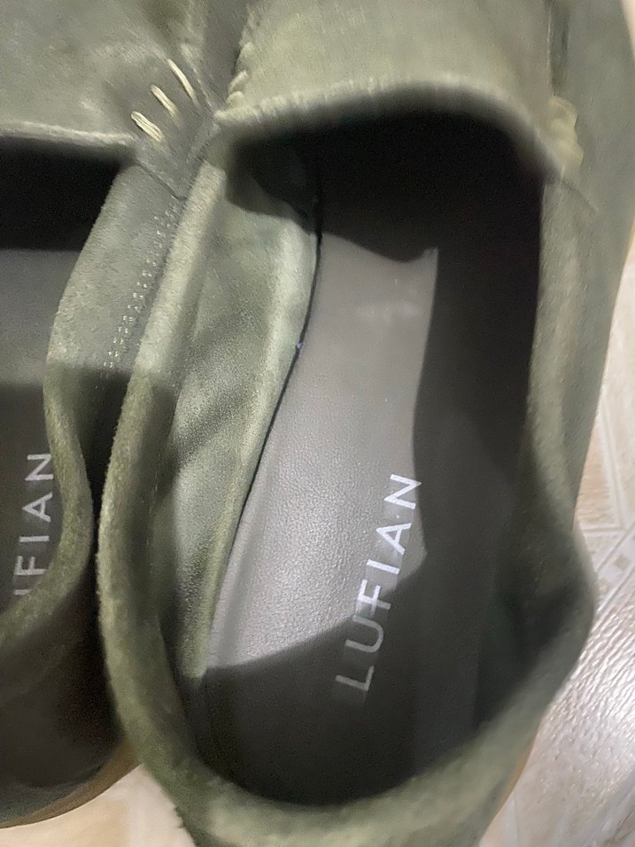 Koyu Haki Süet Loafer 44 numara — görsel 13/14