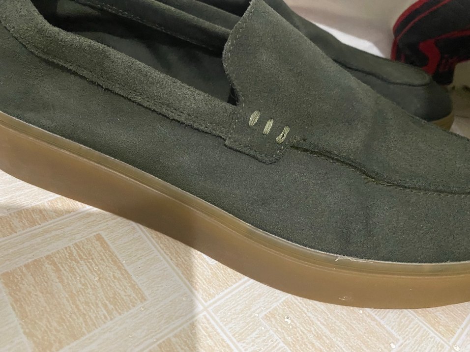 Koyu Haki Süet Loafer 44 numara — görsel 3/14