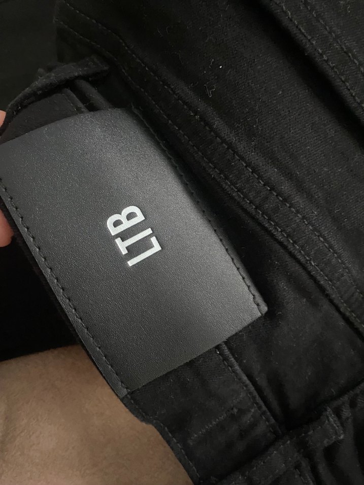 Siyah Düz Kesim Denim erkek pantolon — görsel 9/12
