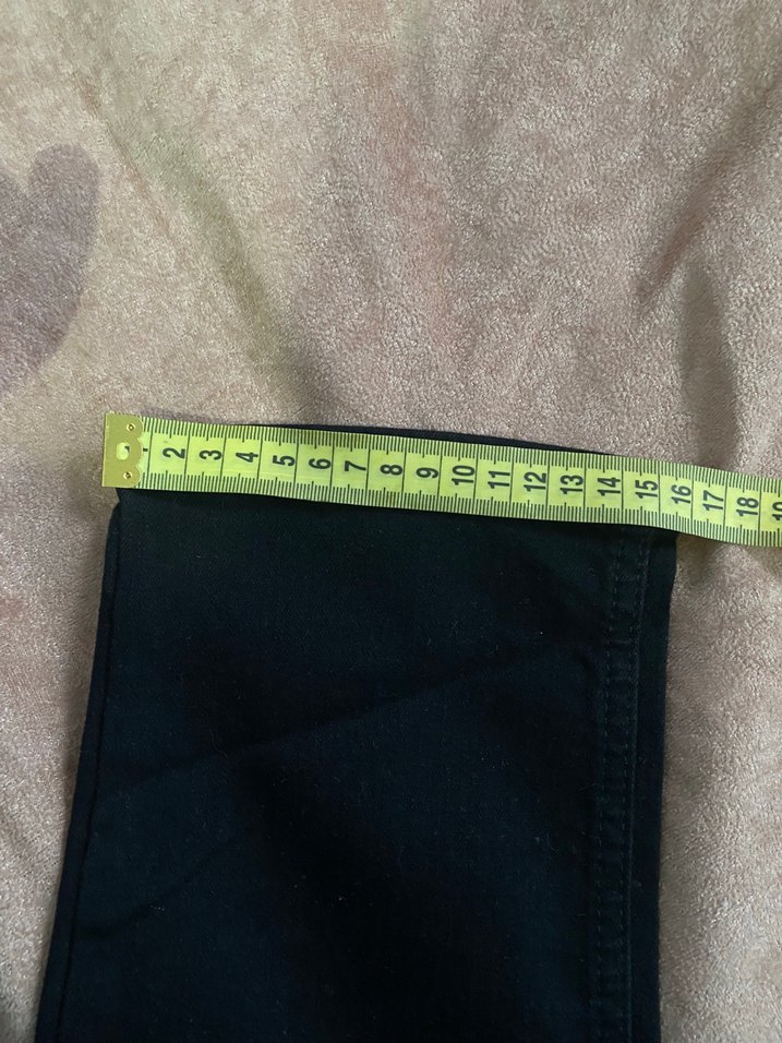 Siyah Düz Kesim Denim erkek pantolon — görsel 11/12