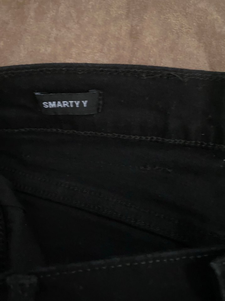 Siyah Düz Kesim Denim erkek pantolon — görsel 12/12
