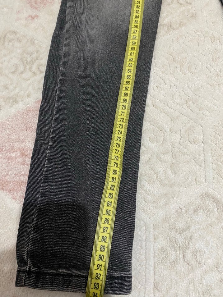 Koyu Gri Yıkamalı Dar Kesim erkek jean — görsel 6/8