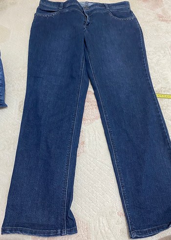 Diğer Koyu Mavi Denim Kadin Jean