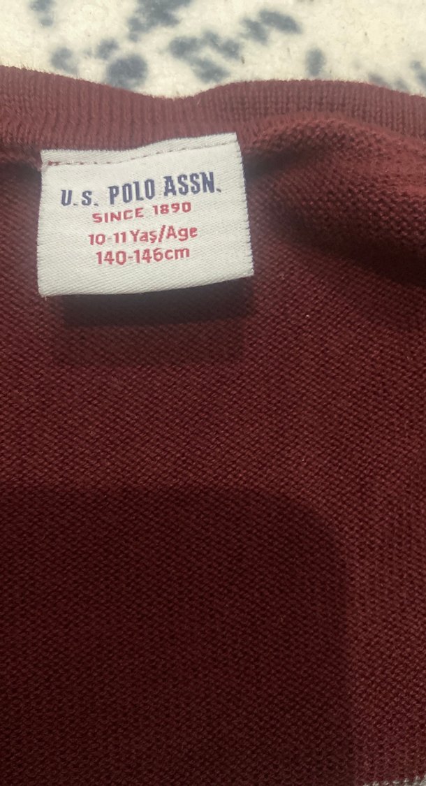 Bordo Gri Çizgili Erkek Pamuklu Hırka - Görsel 2