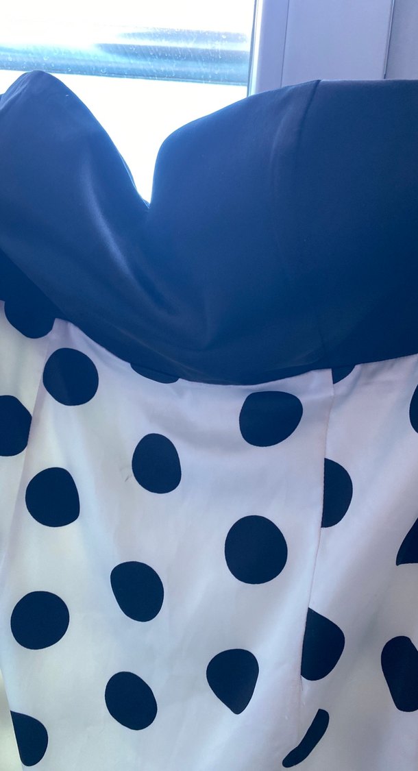 Puantiye Desenli Midi elbise - Görsel 3