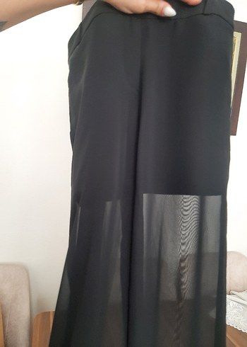 Koton koton siyah şifon şort pantolon