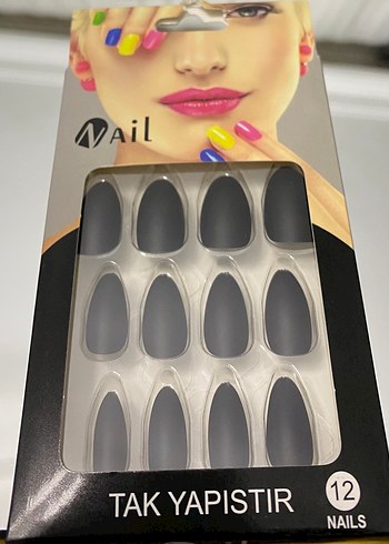 Bordo Parlak Takma Tırnak Seti - Görsel 3