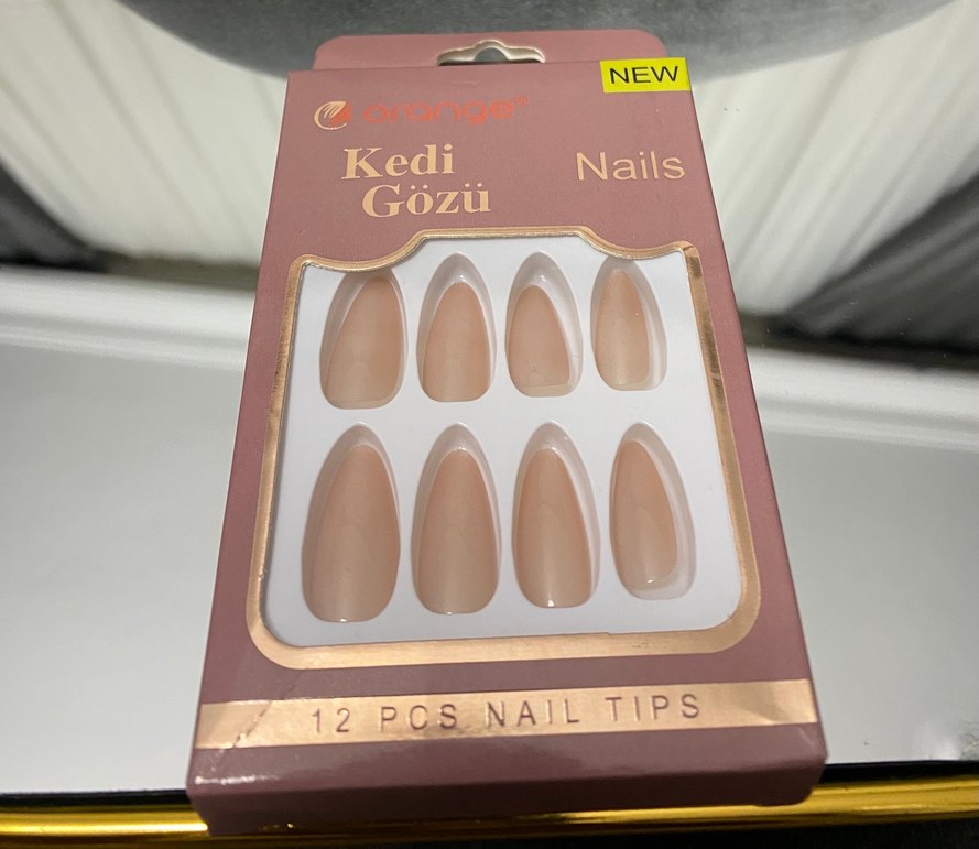 Bordo Parlak Takma Tırnak Seti - Görsel 5