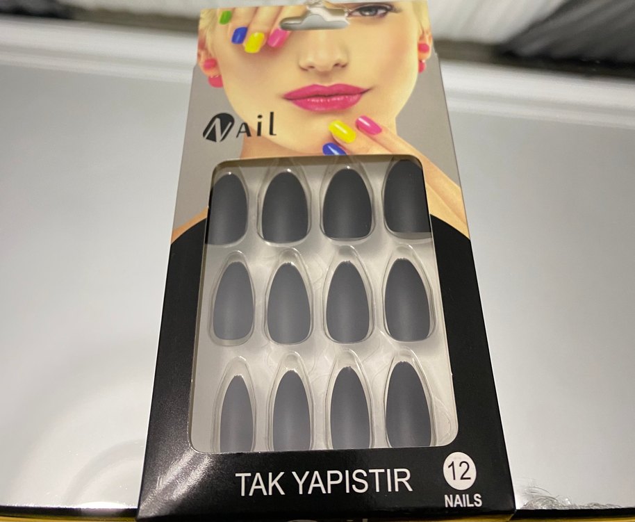 Bordo Parlak Takma Tırnak Seti - Görsel 3