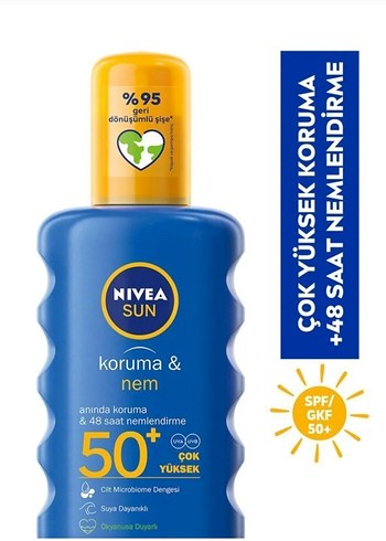 Beden Renk Nivea Kadın Güneş Koruyucu ve Nemlendirici SPF 50+