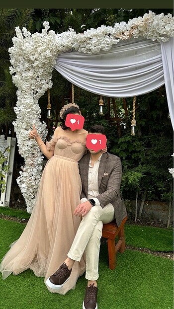 Somon rengi nişanlık