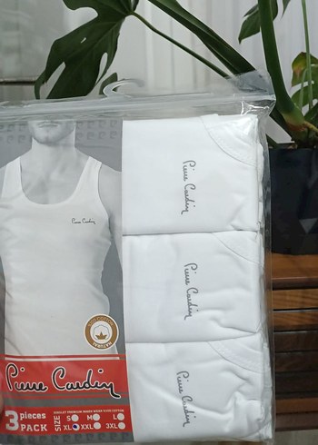 Beyaz Baskılı Erkek Atlet 3'lü Paket