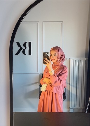 Pembe Uzun Kollu Rahat Kesim Kadın takım