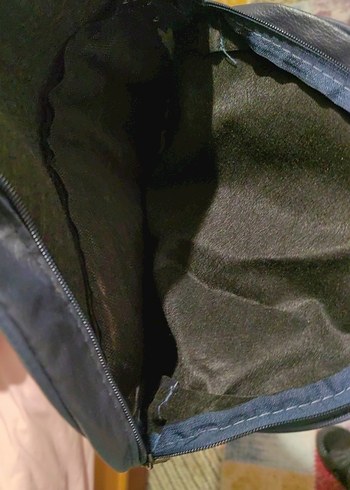 Lacivert Deri Kadın Sırt Çantası - Görsel 2