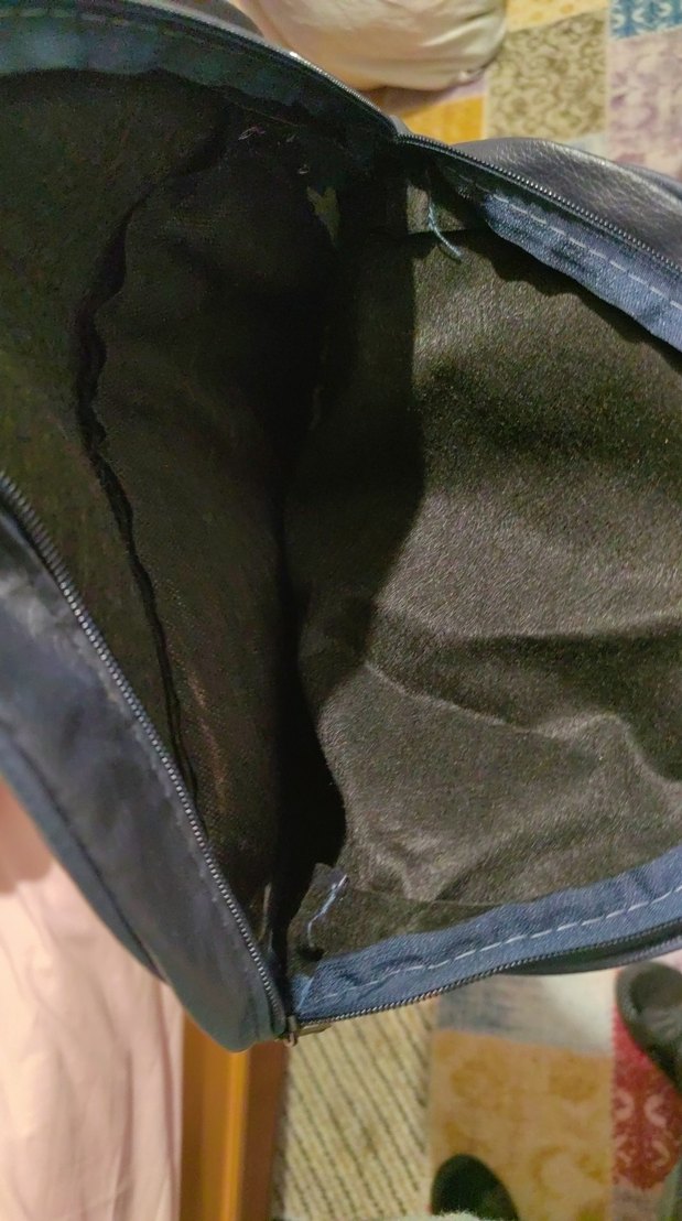 Lacivert Deri Kadın Sırt Çantası - Görsel 2