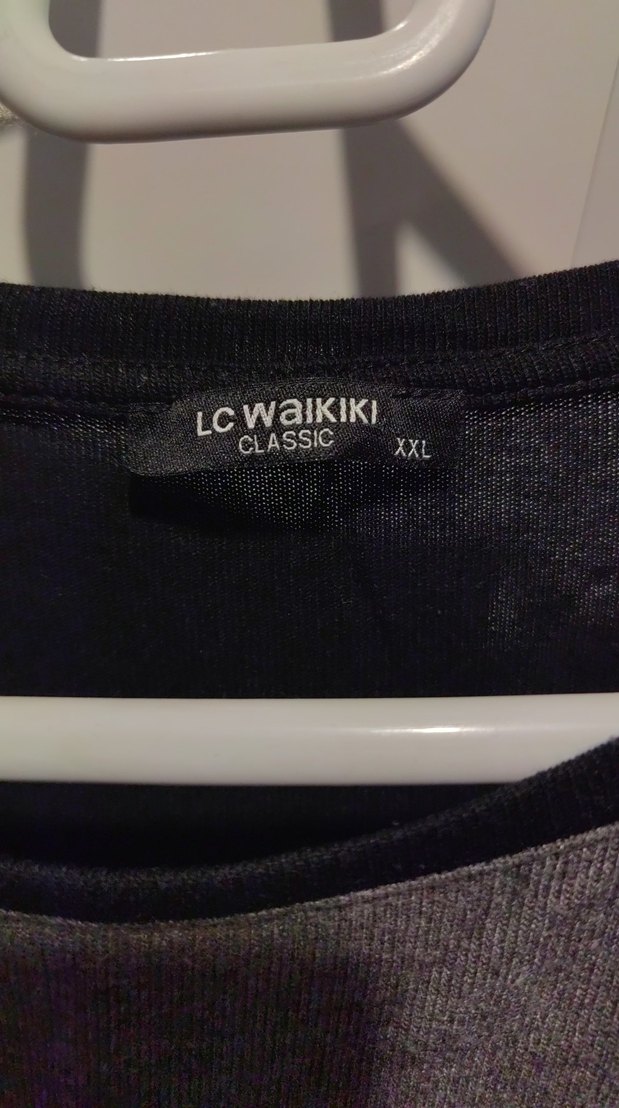 Gri Uzun Kollu  Tişört - Görsel 4