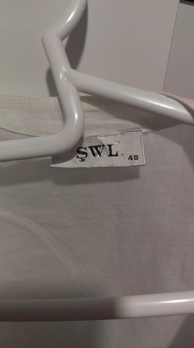 Nakışlı, Kısa Kollu, Gevşek Kesim Kadın Gömlek - Görsel 5