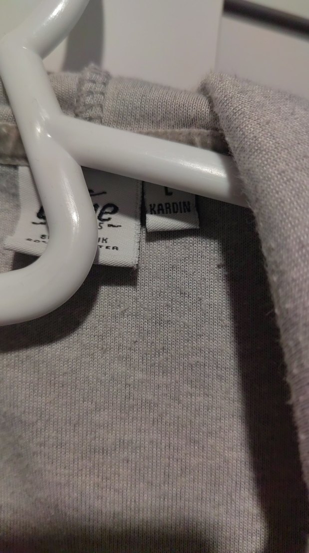 Gri Fermuarlı Kadın eşofman üstü - Görsel 5