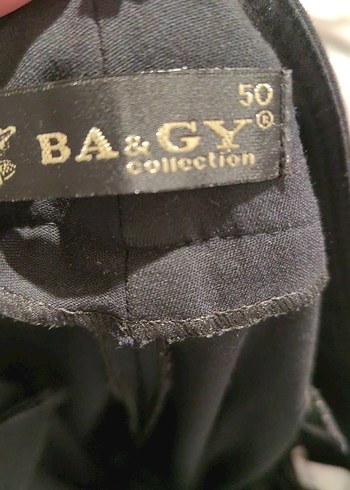 Kadın Siyah Kumaş Kemerli Normal Kesim Pantolon - Görsel 3