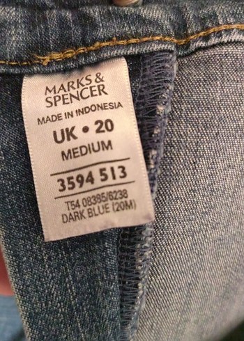 Gri Bol Kesim Midi Kot Pantolon - Görsel 3