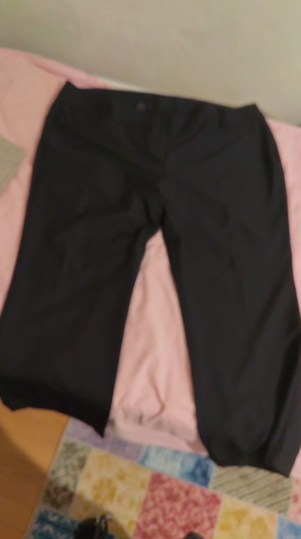 Gri Bol Kesim Midi Kot Pantolon - Görsel 4