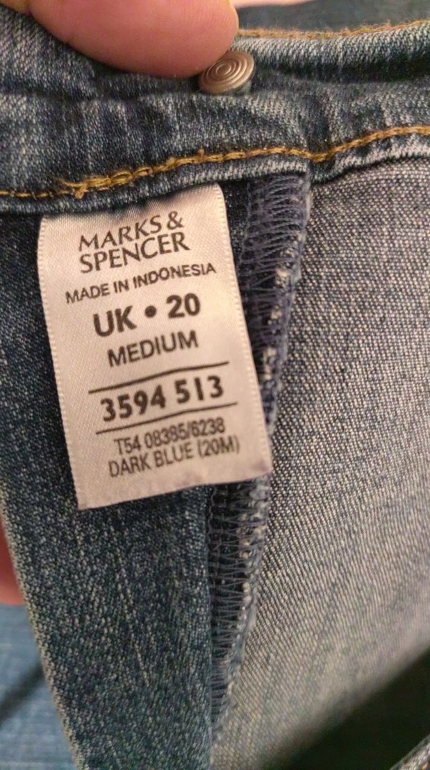 Gri Bol Kesim Midi Kot Pantolon - Görsel 3