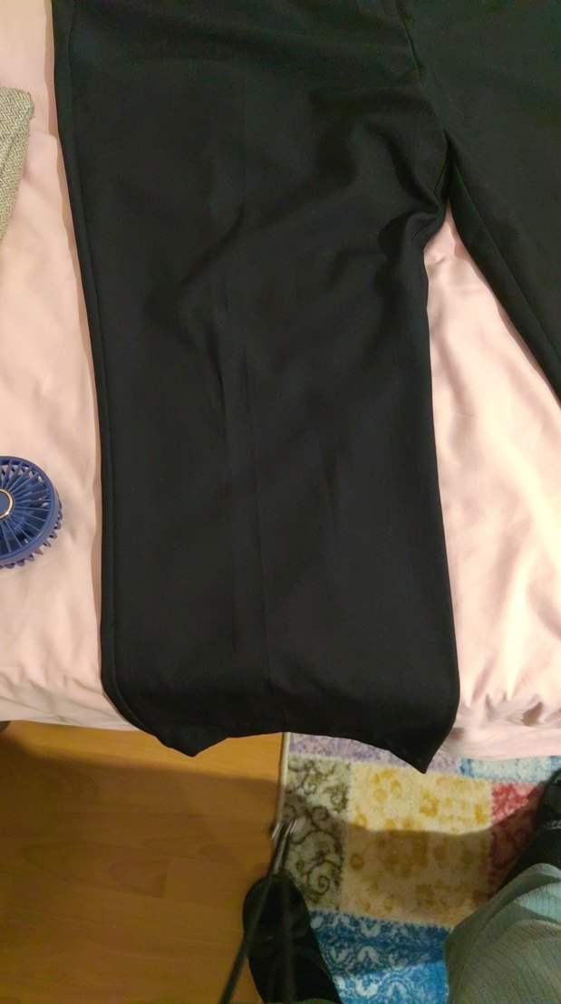 Gri Bol Kesim Midi Kot Pantolon - Görsel 5