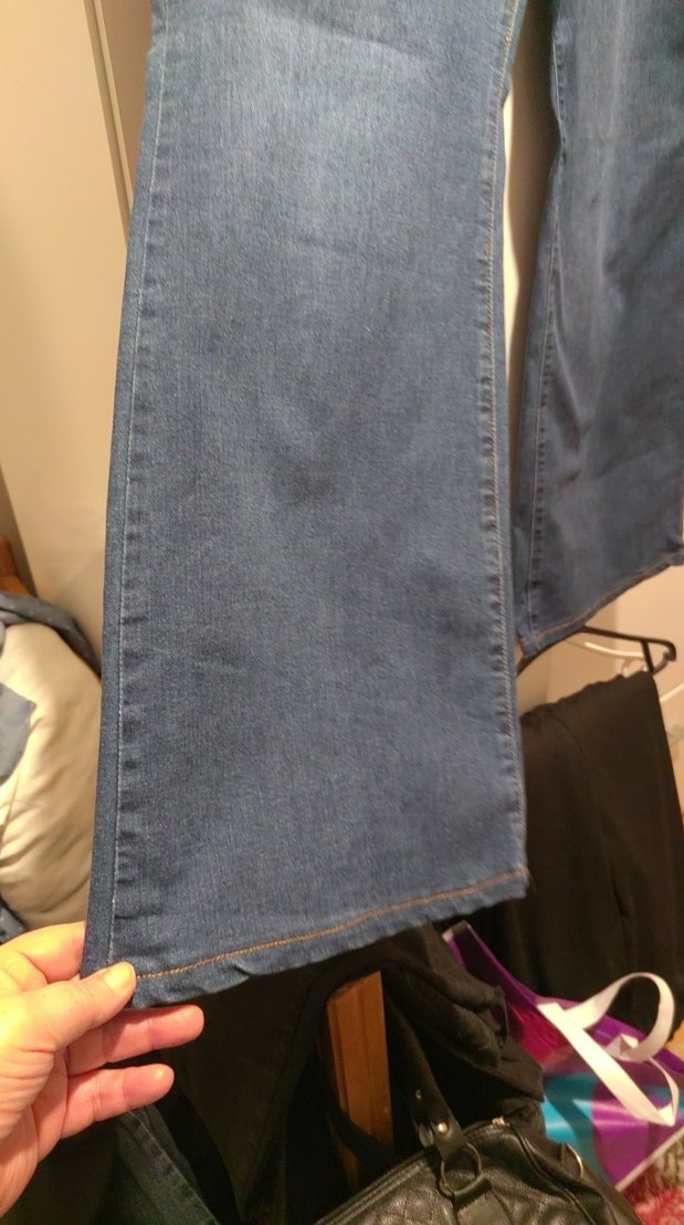 Kadın Lacivert Bol Kesim Midi Kot Pantolon - Görsel 2