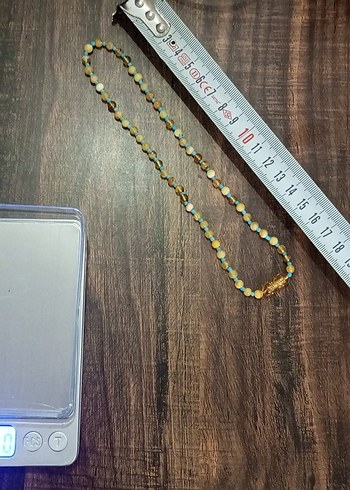 Damla Kehribar Kolye m (bebek ,çocuk)