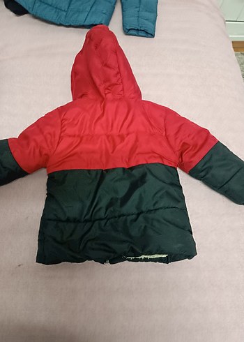 Kırmızı Siyah Fermuarlı Erkek Çocuk Mont - Görsel 4