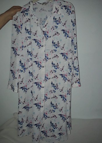 Uzun Kollu Bohem Desenli Kadın Gömlek - Görsel 3