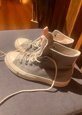 36 Beden Converse // Gri pembe Kadın Spor Ayakkabı, Düz Taban, Spor Tarzı