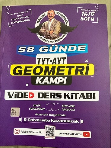 Bıyıklı matematik geometri video ders kitabı