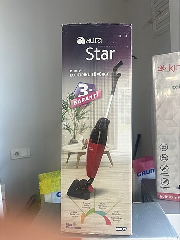 Aura STAR dikey elektrikli süpürge