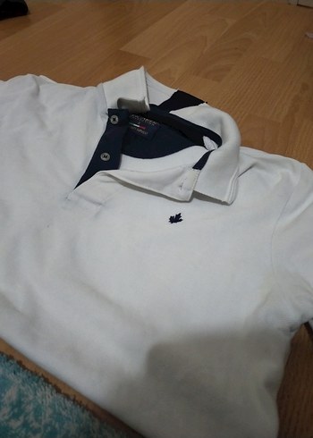 Erkek Beyaz Polo Yaka T-shirt