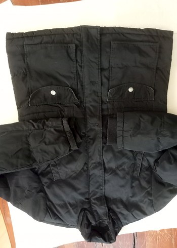 Düğmeli Siyah Erkek Mont - Görsel 4