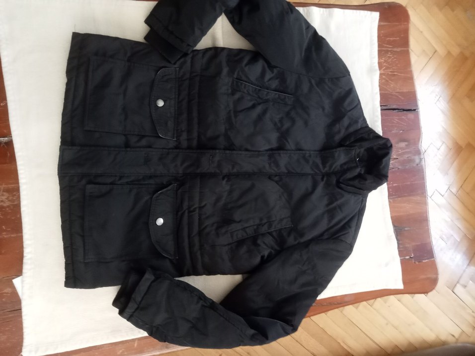 Düğmeli Siyah Erkek Mont - Görsel 2