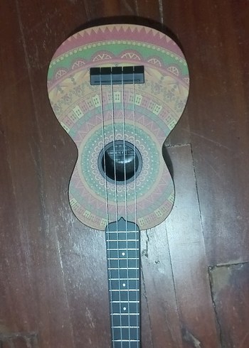 Kala Renkli Mehndi Desenli Soprano Ukulele - Görsel 5