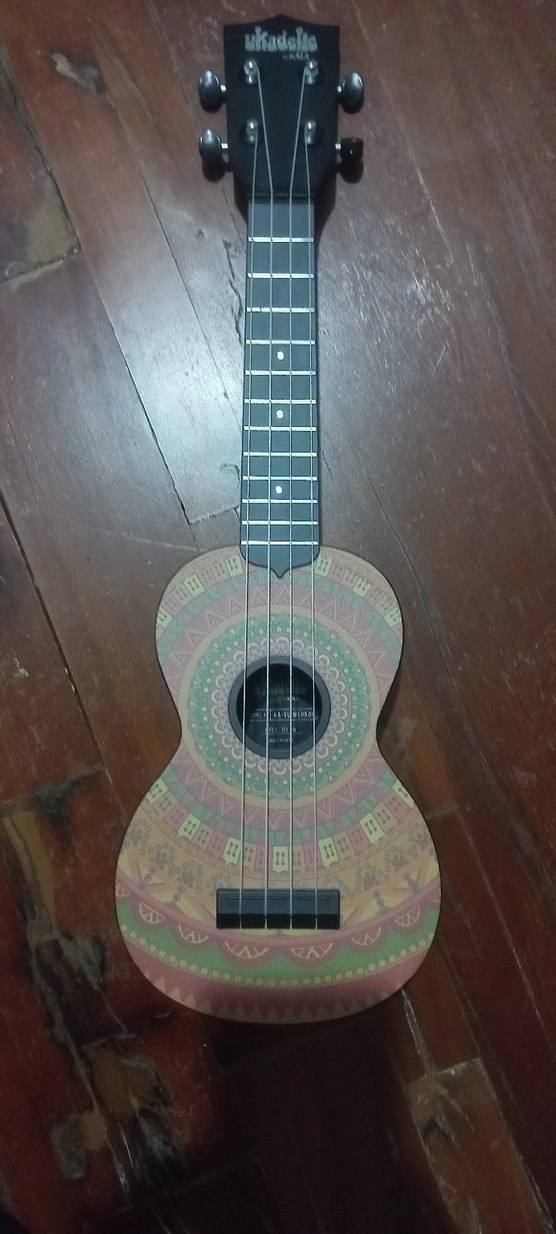 Kala Renkli Mehndi Desenli Soprano Ukulele - Görsel 3