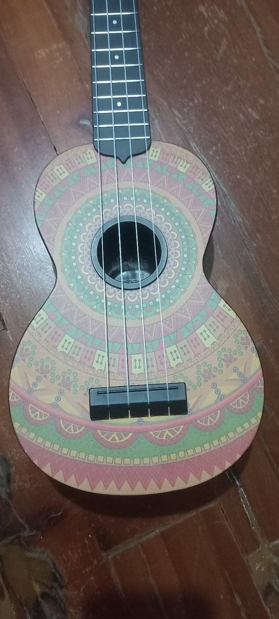 Kala Renkli Mehndi Desenli Soprano Ukulele - Görsel 2