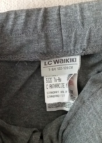 LC Waikiki Kız Çocuk Gri Baskılı Elastik Bel Tayt