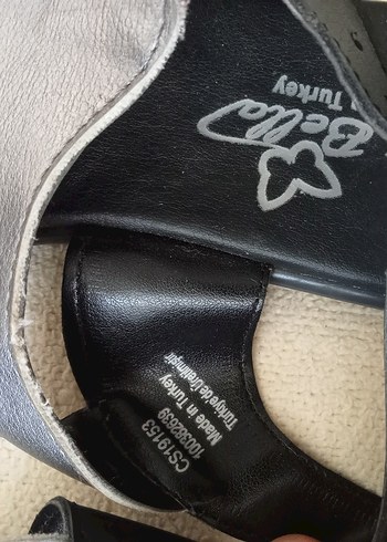 Gri Siyah Tokalı kadın Terlik - Görsel 2