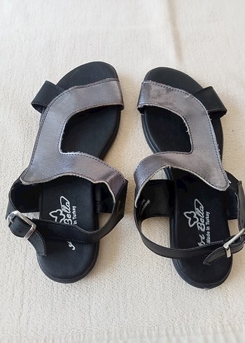 Gri Siyah Tokalı kadın Terlik - Görsel 3