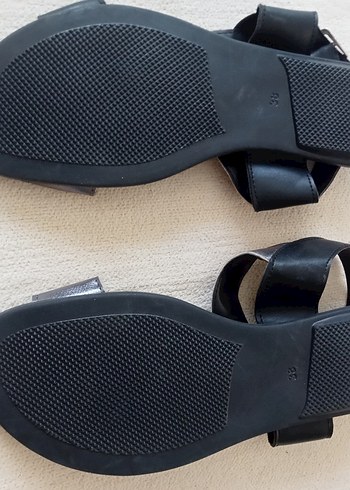 Gri Siyah Tokalı kadın Terlik - Görsel 4