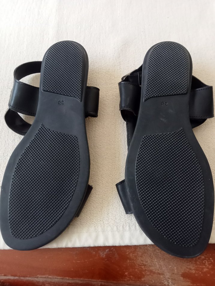 Gri Siyah Tokalı kadın Terlik - Görsel 5