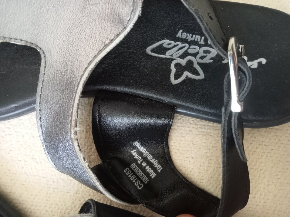 Gri Siyah Tokalı kadın Terlik - Görsel 2